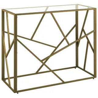 Beliani Orland Konsolentisch 100 x 85 x 40 cm Silber