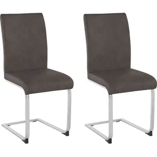 OTTO home Freischwinger Charissa braun 2er Set