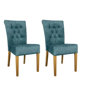 Home Affaire Esszimmerstuhl Ravenna blau 2er Set
