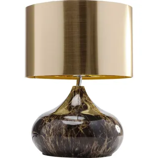 Kare Design Tischleuchte Mamo Deluxe, Braun/Gold, 41x30x30 cm, Tischlampe, Schreibtischlampe, Nachttischlampe, Edel, Leuchtmittel nicht inklusive, Wohnzimmer