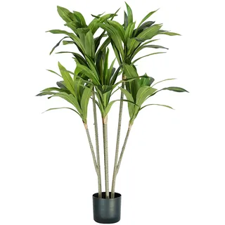 King Collection Pflanze DRACAENA H. 130 cm 88 Blätter