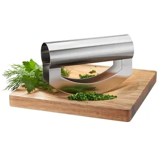 GEFU Wiegemesser »VIAVO« Edelstahl, Präzise Klinge, ergonomischer Griff. Wiegebrett: rutschfest, silberfarben