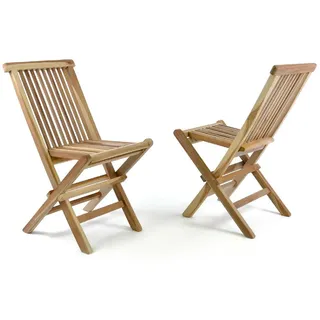 VCM Gartenstuhl 30 x 40 x 60 cm braun 2 St.