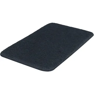 Badematte KLEINE WOLKE "Meadow" Gr. 5, blau (mare), H:30mm, Polyester, Badematten, Badematte, Badteppich, Uni Farben