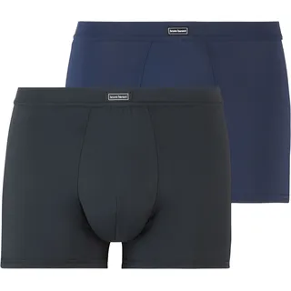 Bruno Banani - Micro Simply Pants, 2er-Pack, Softgummibund, für Herren, 2672 BLAUGRAU/ schwarz), XXL