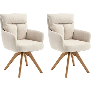Home Affaire Esszimmerstuhl Monaco beige 2er Set