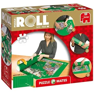 JUMBO Spiele Jumbo Puzzle-Freunde-Roll 500- & Roll” - Puzzlematte zum Ausrollen für bis 1500 Teile