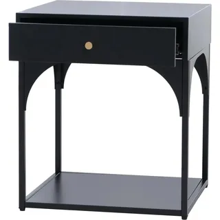 MCW Nachttisch O88 Schublade Metall 50x43x41cm Schwarz