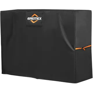 GREMEX Abdeckung Hollywoodschaukel 2 Sitzer - Reißfeste Schutzhülle Hollywoodschaukel mit Belüftung, Klettverschluss & Kordelzug - Wasserabweisend und UV-beständig - 195×150×155 cm