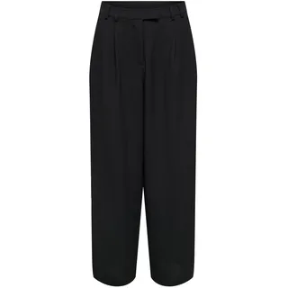 ONLY Damen Onlnova Life Vis Lesli Pant Solid Hose, Black, Small