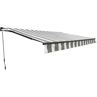 Garden Pleasure Gelenkarmmarkise 20 cm x 300 cm grau
