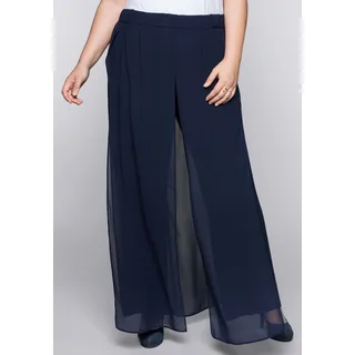 sheego Schlupfhose »Hose im Lagenlook im Lagenlook, blau