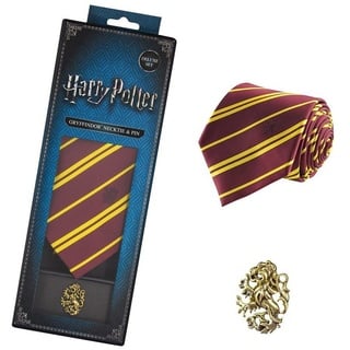 Cinereplicas Harry Potter - Deluxe Krawatte Gryffindor - Offizielle Lizenz