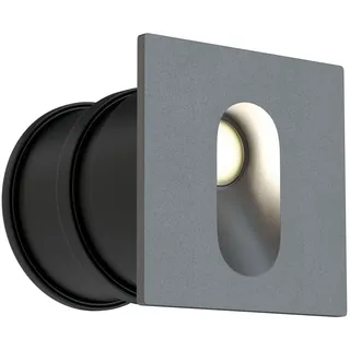 LED Einbauleuchte Wand IP54 Breite 7 cm Grau 4000 K 70 lm Lampe Außen Treppe