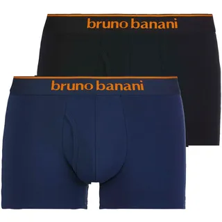 Bruno Banani Boxershorts »Short 2Pack Quick Access«, (2er Pack), Kontrastfarbene Details Bruno Banani blau-schwarz S