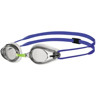 Arena Tracks Unisex Wettkampf-Schwimmbrille für Erwachsene, Schwimmbrille mit Antibeschlag-Gläsern, UV-Schutz, 4 Austauschbare Nasenstege, Silikondichtungen