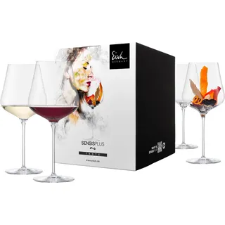 EISCH 4 Burgundergläser 518/1 im Geschenkkarton SKY SENSISPLUS 25185010 - Transparent