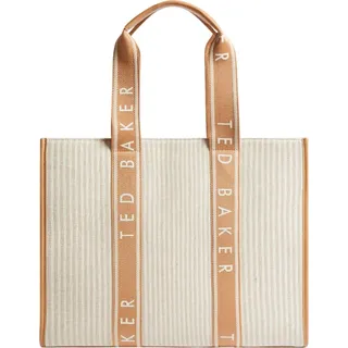 Ted Baker Shopper Schultertasche Hayllee Striped Canvas Large Icon Bag Camel beige - Beige
