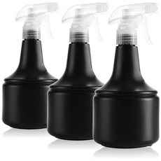 com-four® 3x Blumensprüher - Sprühflasche zur Bewässerung von Pflanzen - Wassersprühflasche zum Wasserzerstäuben und zur Schädlingsbekämpfung (3 Stück 0.6L anthrazit)