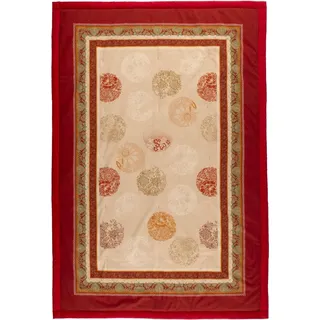 Bassetti Florence Plaid aus 100% Baumwolle in der Farbe ROT R1, Maße: 155x220 cm - 9333437