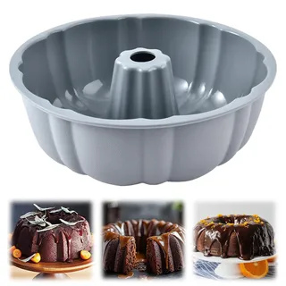 Varenzya Gugelhupfform Silikon, Gugelhupfform 25 cm, Backform Gugelhupf, Silikon Backform Gugelhupf, Gugelhupfform Groß, Kuchenform Gugelhupff, für Kuchen, Götterspeise