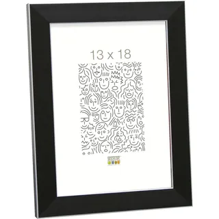 Deknudt Kunststoffrahmen S41VK2 schwarz 20x20 cm - Schwarz