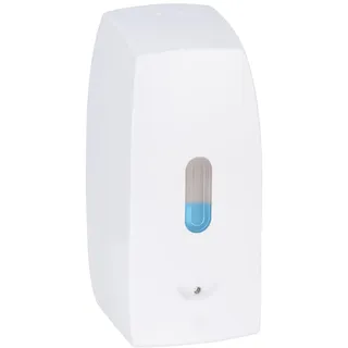 Seifenspender Mod. Tirano automatischer Infrarot Sensor klebend oder schraubbar 500 ml nachfüllbar Bad Dusche WC Kunststoff Weiß 10x20,5x9,5 cm