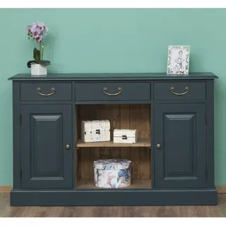 Casa Padrino Jugendstil Sideboard mit Regalfächern - Dielen Schrank Kommode Landhaus Stil