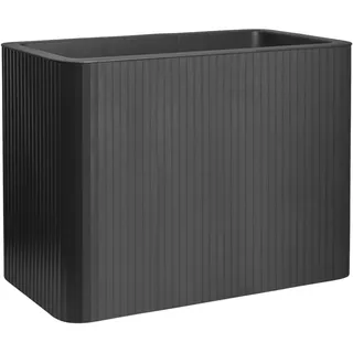 FLORUS Jive Terrasse Hoch Stripe 80cm Übertopf - Anthrazit