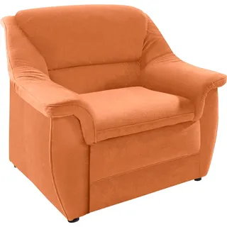 DOMO collection Sessel Lale Mikrofaser 98 x 88 x 93 cm Orange mit Rollen