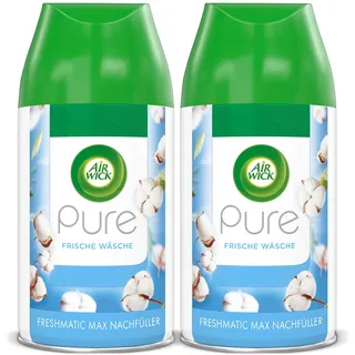 Air Wick Freshmatic Max Raumspray DUO PURE – Nachfüller für den Air Wick Freshmatic Max – Duft: Frische Wäsche – 2 x 250 ml Nachfüller