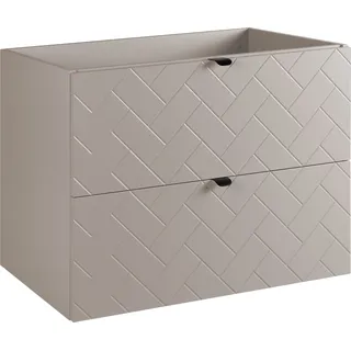 RODAN | Waschbeckunterschrank 80 cm - Beige Matt - Badezimmerschränke - Badmöbel - Waschbecken Unterschränke - Ohne Platte - Beige