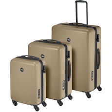 Koffer Set - PT01 - Reiskoffer mit 4 Rollen - Pristine Bronze - Dreiteilige Kofferset - Koffer & trolleys - hartschalenkoffer