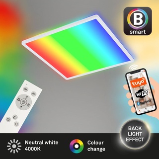 Briloner LED-Deckenlampe B smart RGB+W dimmbar weiß 42x42cm