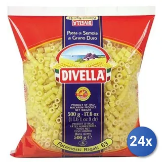 24x Multipack Divella Hartweizengrieß 63 Paternosti Geriffelt Gr 500