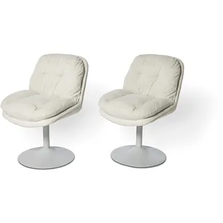 Jahnke Schalenstuhl KISS Twist Duo Polyester weiß 2er Set