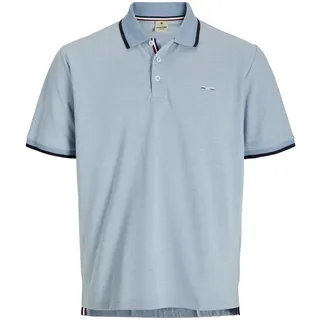 JACK & JONES Poloshirt »JPRBLUALVES SS POLO SN« mit Logo Stickerei, blau