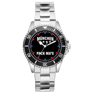 KIESENBERG München Fußball Fan Uhr – Sportliche Armbanduhr im Fan-Design Stilvolle Herren- & Damen-Uhr mit Fußball-Motiv Geschenk für leidenschaftliche Fans aus Bayern 2494