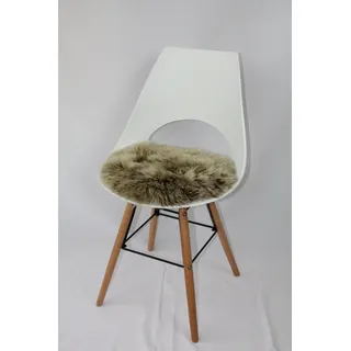 Heitmann-Felle Lamm Stuhlkissen Ø 45 cm Braun