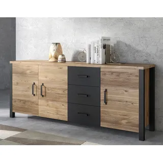 Home Affaire Olin WM 192 x 79 x 43 cm Schwarz