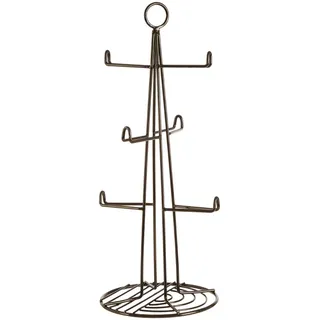 Premier Housewares 0507252 Vertex Black Nickel beschichted 6Tassenbecher, Eisen