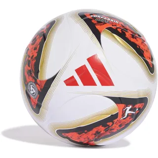 adidas Bundesliga 26/27 Torfabrik League Boxed Recreation Ball, White/Black/solar red, 5