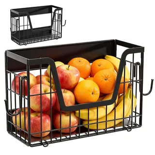 CEWROM Magnetregal für Kühlschrank, Magnetregale für die Seite des Kühlschranks, Magnetische Obstkorb Hängend, Organizer zur Aufbewahrung von Obst und Gemüse in der Küche