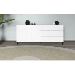 borchardt Möbel Sideboard Metallfüße, grifflose Optik,