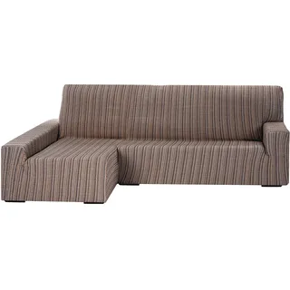 Martina Home Sofahusse elastisch Chaise Longue linker Arm 32x42x17 cm braun