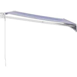 vidaXL Markise Einziehbar 5 x 3 m blau