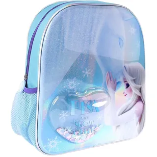 CERDÁ LIFE'S LITTLE MOMENTS, Mochila Infantil con Burbuja y Confetti de Frozen Ii-Licencia Oficial Disney para Niñas, Azul, Edad recomendada-2-6 años