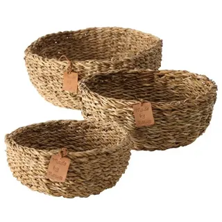 Boltze 3er-Set: Körbe Sophy in Natur