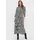 Yas Savanna Langarmkleid Schwarz/Weiß Streifen M