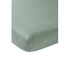 Bild Baby Spannbettlaken Kinderbett - Uni Stone Green - 70x140cm - Einzelpackung